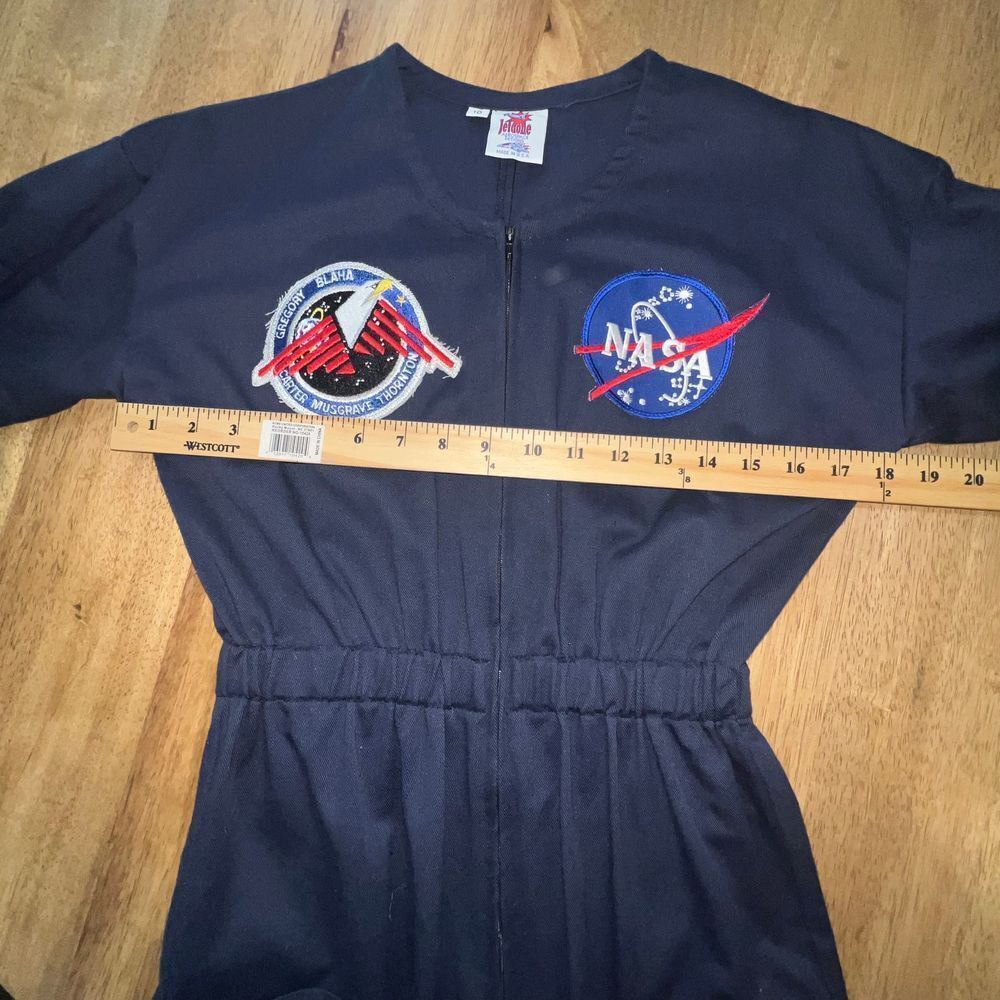 JETAONE Kids sz 10‎ Blue Aerospace Jumpsuit Flight Suit Nasa costume - Picture 11 of 16